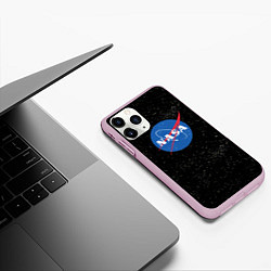 Чехол iPhone 11 Pro матовый NASA: Endless Space, цвет: 3D-розовый — фото 2