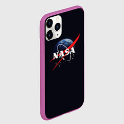 Чехол iPhone 11 Pro матовый NASA: Black Space, цвет: 3D-фиолетовый — фото 2