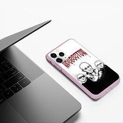 Чехол iPhone 11 Pro матовый Кровосток, цвет: 3D-розовый — фото 2