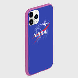 Чехол iPhone 11 Pro матовый NASA: Blue Space, цвет: 3D-фиолетовый — фото 2