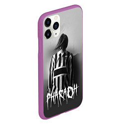 Чехол iPhone 11 Pro матовый Pharaoh: Black side, цвет: 3D-фиолетовый — фото 2
