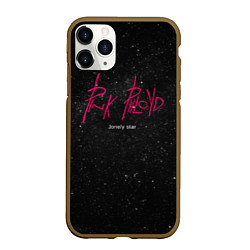 Чехол iPhone 11 Pro матовый Pink Phloyd: Lonely star, цвет: 3D-коричневый