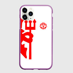 Чехол iPhone 11 Pro матовый FCMU Devil, цвет: 3D-фиолетовый