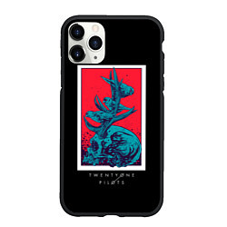 Чехол iPhone 11 Pro матовый 21 Pilots: Dark Skull, цвет: 3D-черный