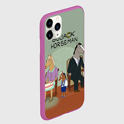 Чехол iPhone 11 Pro матовый BoJack Horseman, цвет: 3D-фиолетовый — фото 2