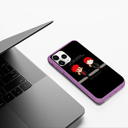 Чехол iPhone 11 Pro матовый 21 Pilots: Stressed Out, цвет: 3D-фиолетовый — фото 2