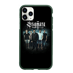 Чехол iPhone 11 Pro матовый Stigmata Band, цвет: 3D-темно-зеленый