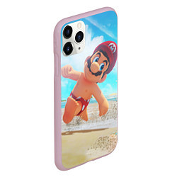 Чехол iPhone 11 Pro матовый Super Mario Summer Odyssey, цвет: 3D-розовый — фото 2
