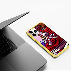 Чехол iPhone 11 Pro матовый Mario: White Man, цвет: 3D-желтый — фото 2