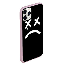 Чехол iPhone 11 Pro матовый Lil Peep: RIP Smile, цвет: 3D-розовый — фото 2