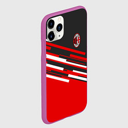 Чехол iPhone 11 Pro матовый АC Milan: R&G, цвет: 3D-фиолетовый — фото 2