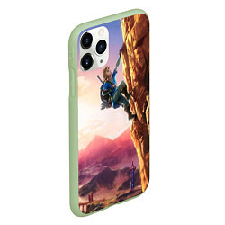 Чехол iPhone 11 Pro матовый Zelda Rock, цвет: 3D-салатовый — фото 2