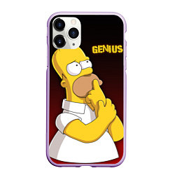 Чехол iPhone 11 Pro матовый Homer Genius