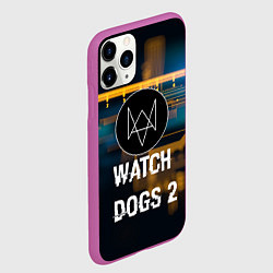 Чехол iPhone 11 Pro матовый Watch Dogs 2: Tech Scheme, цвет: 3D-фиолетовый — фото 2