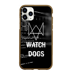 Чехол iPhone 11 Pro матовый Watch Dogs: Hacker, цвет: 3D-коричневый