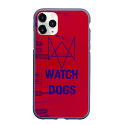 Чехол iPhone 11 Pro матовый Watch Dogs: Hacker Collection, цвет: 3D-серый