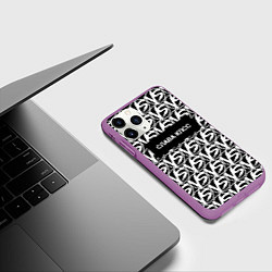 Чехол iPhone 11 Pro матовый Versus Battle: Слава КПСС, цвет: 3D-фиолетовый — фото 2