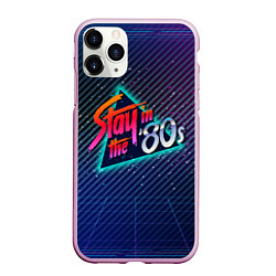 Чехол iPhone 11 Pro матовый Stay in the 80s, цвет: 3D-розовый