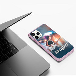Чехол iPhone 11 Pro матовый Skillet: Korey Cooper, цвет: 3D-розовый — фото 2