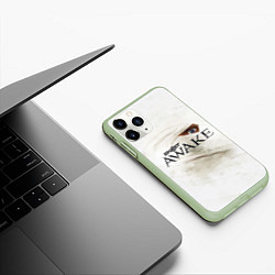 Чехол iPhone 11 Pro матовый Skillet: Awake, цвет: 3D-салатовый — фото 2