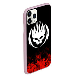 Чехол iPhone 11 Pro матовый The Offspring: Red Flame, цвет: 3D-розовый — фото 2