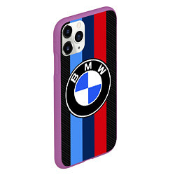 Чехол iPhone 11 Pro матовый BMW SPORT, цвет: 3D-фиолетовый — фото 2