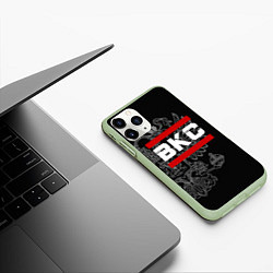 Чехол iPhone 11 Pro матовый ВКС: герб РФ, цвет: 3D-салатовый — фото 2
