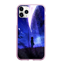 Чехол iPhone 11 Pro матовый Your Name, цвет: 3D-розовый