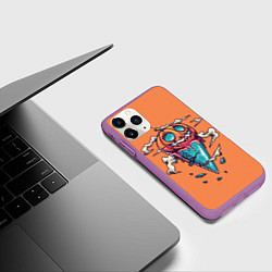 Чехол iPhone 11 Pro матовый Тыквенное мороженое, цвет: 3D-фиолетовый — фото 2