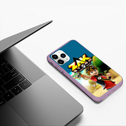 Чехол iPhone 11 Pro матовый Zak Storm, цвет: 3D-сиреневый — фото 2