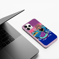 Чехол iPhone 11 Pro матовый Lil Pump on the water, цвет: 3D-розовый — фото 2