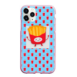 Чехол iPhone 11 Pro матовый Я твоя картошка, цвет: 3D-розовый