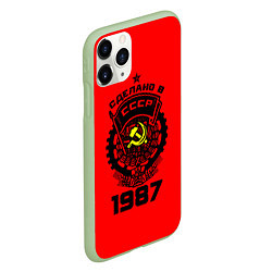 Чехол iPhone 11 Pro матовый Сделано в СССР 1987, цвет: 3D-салатовый — фото 2