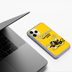 Чехол iPhone 11 Pro матовый Cuphead: Black Devil, цвет: 3D-светло-сиреневый — фото 2