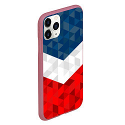Чехол iPhone 11 Pro матовый Форма России, цвет: 3D-малиновый — фото 2