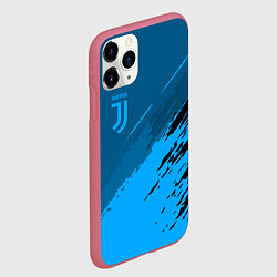 Чехол iPhone 11 Pro матовый FC Juventus: Blue Original, цвет: 3D-малиновый — фото 2