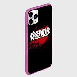 Чехол iPhone 11 Pro матовый Kreator: Blood, цвет: 3D-фиолетовый — фото 2