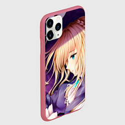 Чехол iPhone 11 Pro матовый Violet Evergarden, цвет: 3D-малиновый — фото 2