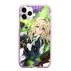 Чехол iPhone 11 Pro матовый Violet Evergarden, цвет: 3D-розовый