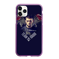 Чехол iPhone 11 Pro матовый Team Habib 1988, цвет: 3D-фиолетовый