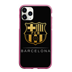 Чехол iPhone 11 Pro матовый Barcelona Gold Edition, цвет: 3D-малиновый
