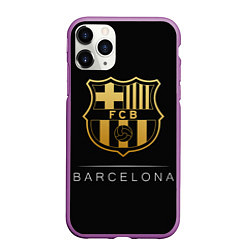 Чехол iPhone 11 Pro матовый Barcelona Gold Edition, цвет: 3D-фиолетовый