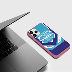 Чехол iPhone 11 Pro матовый Ромка сладкий, цвет: 3D-малиновый — фото 2