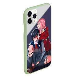 Чехол iPhone 11 Pro матовый Darling in the FranXX, цвет: 3D-салатовый — фото 2