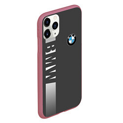 Чехол iPhone 11 Pro матовый BMW SPORT, цвет: 3D-малиновый — фото 2