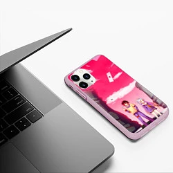 Чехол iPhone 11 Pro матовый No Game No Life, цвет: 3D-розовый — фото 2