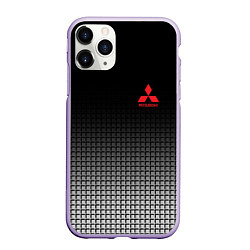 Чехол iPhone 11 Pro матовый MITSUBISHI SPORT, цвет: 3D-светло-сиреневый