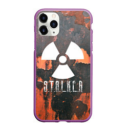 Чехол iPhone 11 Pro матовый S.T.A.L.K.E.R: Orange Toxic, цвет: 3D-фиолетовый