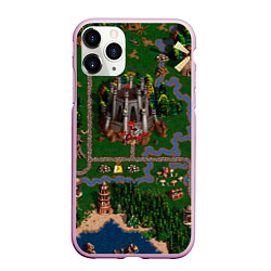 Чехол iPhone 11 Pro матовый Heroes III: Map, цвет: 3D-розовый