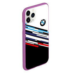 Чехол iPhone 11 Pro матовый BMW BRAND COLOR БМВ, цвет: 3D-фиолетовый — фото 2